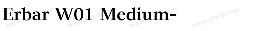Erbar W01 Medium字体转换